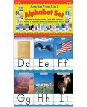 America from A to Z: Alphabet Set: 26 Ready-to-Display Letter Cards