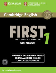 Cambridge English First 1 for revised exam from 2015 Student’s Book Pack (Student’s Book with Answer