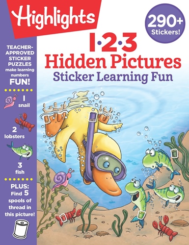 123 Hidden Pictures Sticker Learning Fun