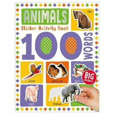 100 Animal Words Sticker Activity