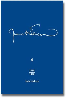 Hans Kelsen Werke: Band 4. Veroeffentlichte Schriften 1918-1920