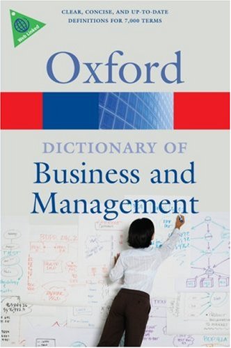 A Dictionary of Business and Management 5 Edition