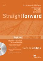 Straightforward  2nd Edition Beginner Teacher's Book with Resource Disc + Straightforward Practice O