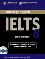 Cambridge IELTS Test 8 Self-Study Student's Book +answers +CD Уценка