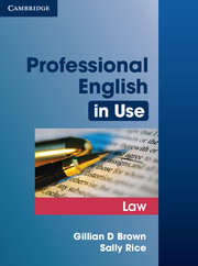 Professional English in Use Law Edition with answers