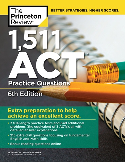 1511 ACT Practice Questions, 6th Edition