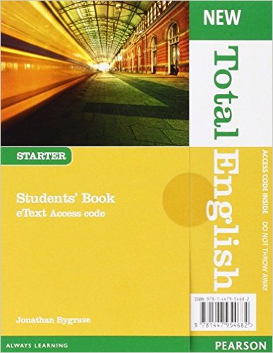 New Total Eng Start Student's eText access code printed card