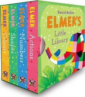 Elmer's Little Library (4-board bk set)